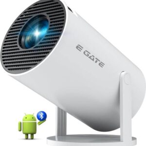 Egate Atom 2X (200 lm / 1 Speaker / Wireless / Remote Controller) Android 13 | 200 ISO Lumens, 720p Native with 1080p & 4K Support
